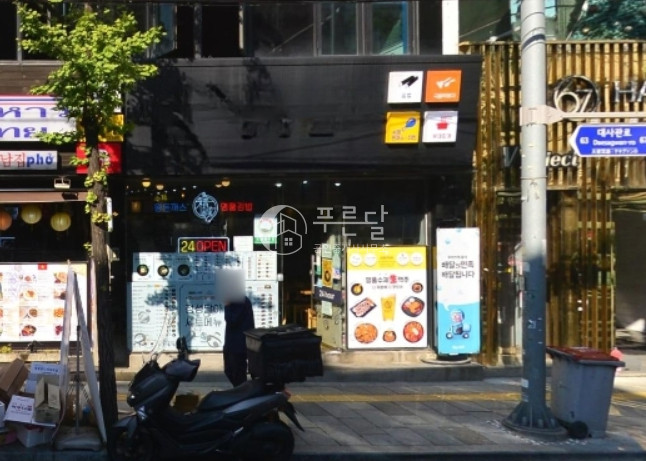 서울 용산구 한남동 순천향대병원앞 대로변 가시성 좋은 상가 월세 매물번호 10705 사진 1